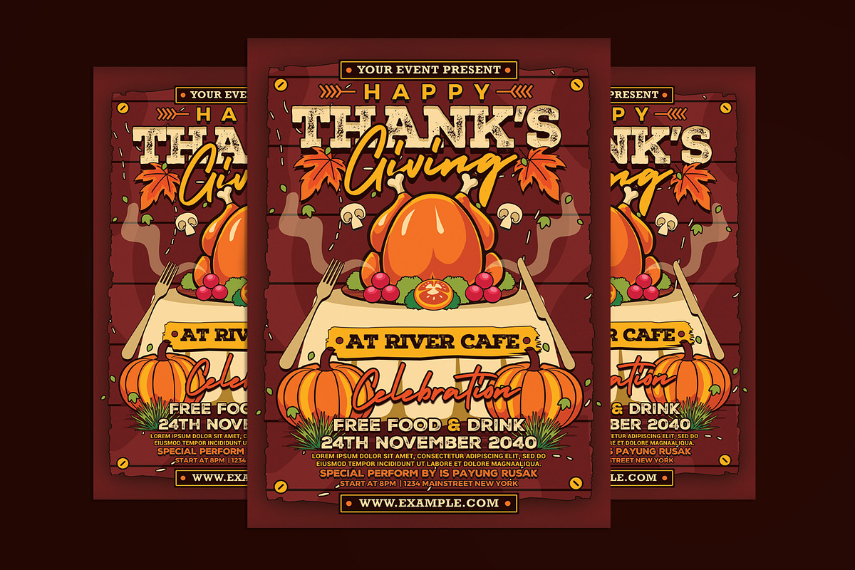 Thanksgiving Celebration Flyer, a Flyer Template by Muhamad Iqbal hidayat (Photo 1 of 4)