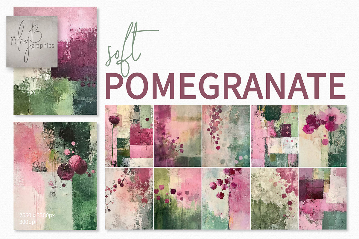 Soft Pomegranate, a Decorative Illustration by rileyBgraphics (Photo 1 of 7)