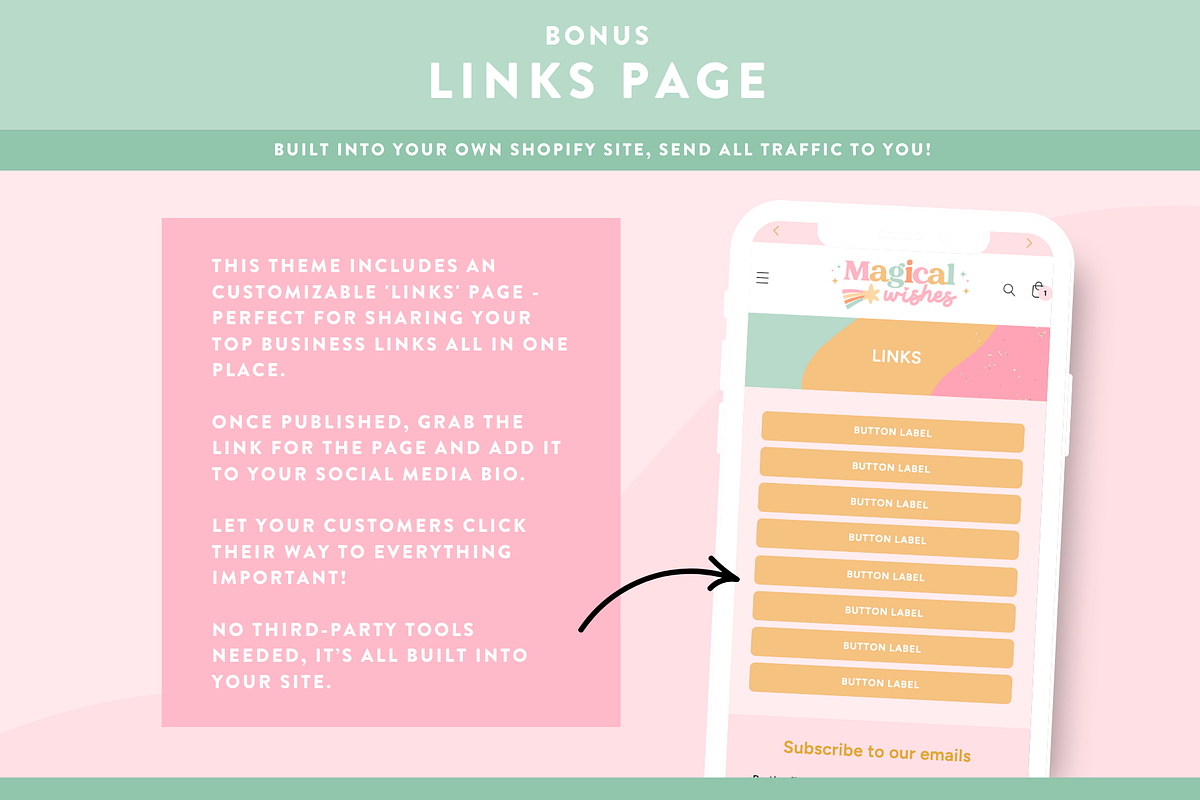 Pastel Rainbow Shopify Theme, a Shopify Template by Design Pixie (Photo 9 of 11)