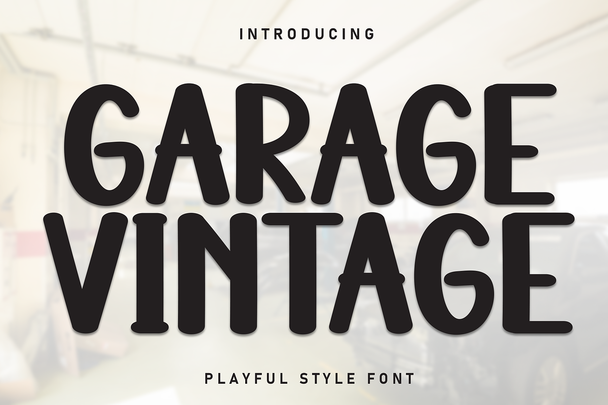 Garage Vintage | Script Font, a Script Font by Scratchones (Photo 1 of 8)