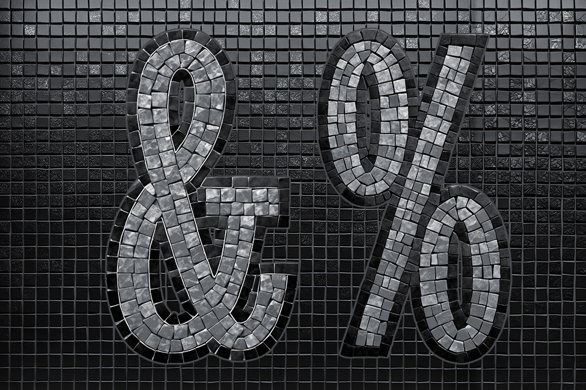 Mosaic Font, a Serif Font by Handmadefont (Photo 8 of 10)