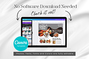 Canva Restaurant Newsletter Template, a Stationery Template by PixelCraft (Thumbnail 3 of 7)