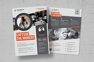 Photography Club Flyer Template, a Flyer Template by BrandPacks