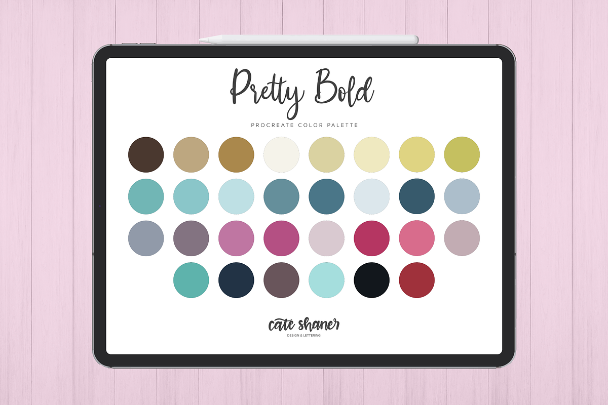 Pretty Bold Procreate Color Palette, a Palette Add-On by Cate Shaner (Photo 1 of 3)