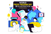 10 World Press Freedom Day, a Work Illustration by denayunebgt (Thumbnail 1 of 4)