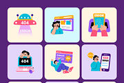 Error Illustrations Art Set, a Technology Illustration by Brickclay (Thumbnail 9 of 9)