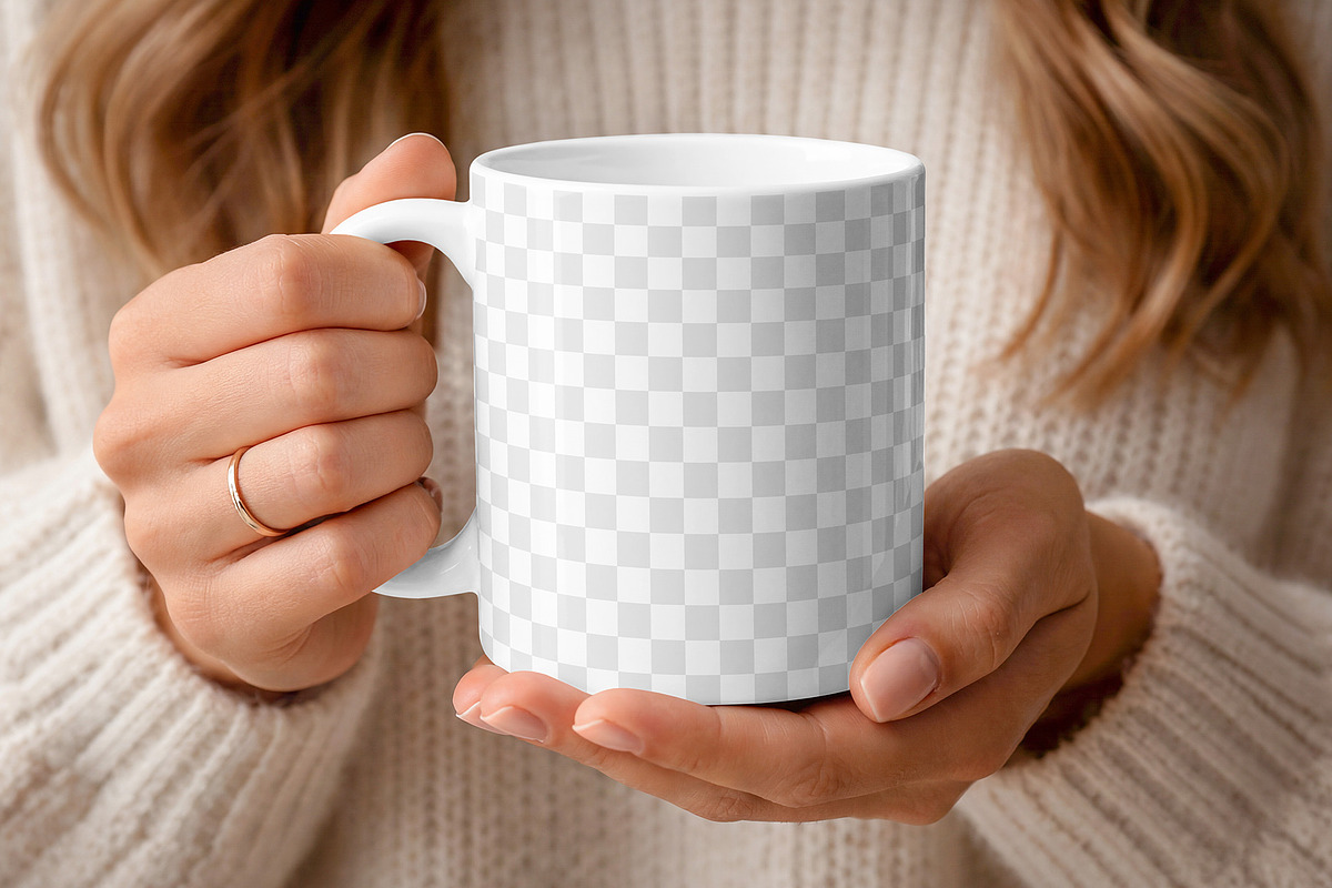 Hand Holding Mug Mockup, a Cups & Container Mockup by Country4k (Photo 2 of 3)