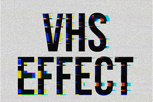 VHS Static Photoshop Effect