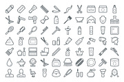 100+ Hair Salon Vector Icons, an Outline Icon by Vectors Market (Thumbnail 2 of 3)