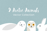 Arctic Animals Vector Collection, an Animal Illustration by Anna Isaeva (Thumbnail 1 of 2)
