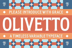 Olivetto - Variable Sicilian Font