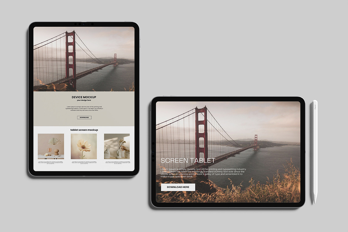 iPad Pro Mockup, an iPad Mockup by Graphiculon (Photo 9 of 11)