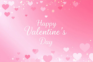 Valentine’s Day pink hearts background, a Holiday Photo by Davizro's Market