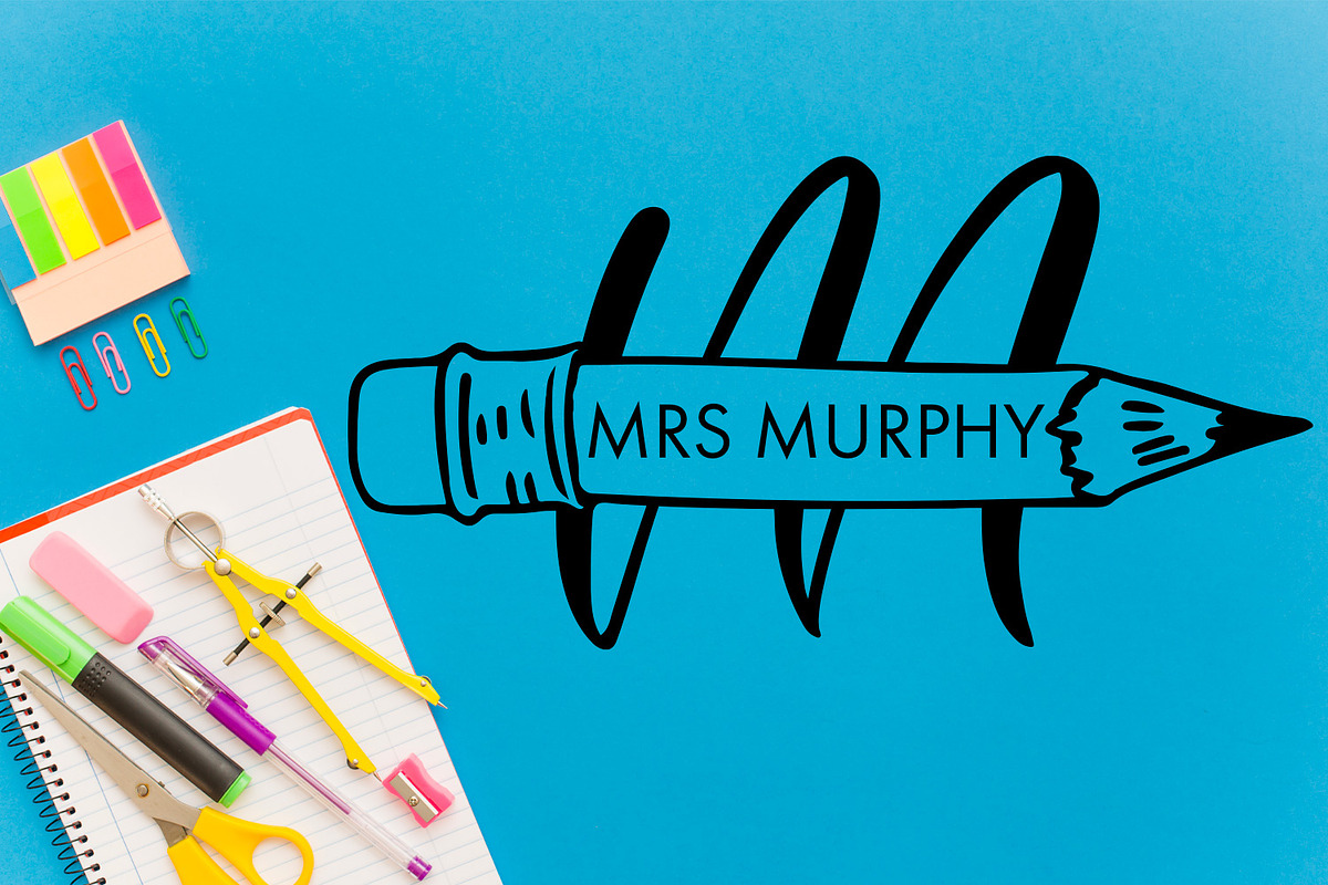 Pencil Monogram Font, a Handwritten Font by Freeling Design House (Photo 3 of 4)