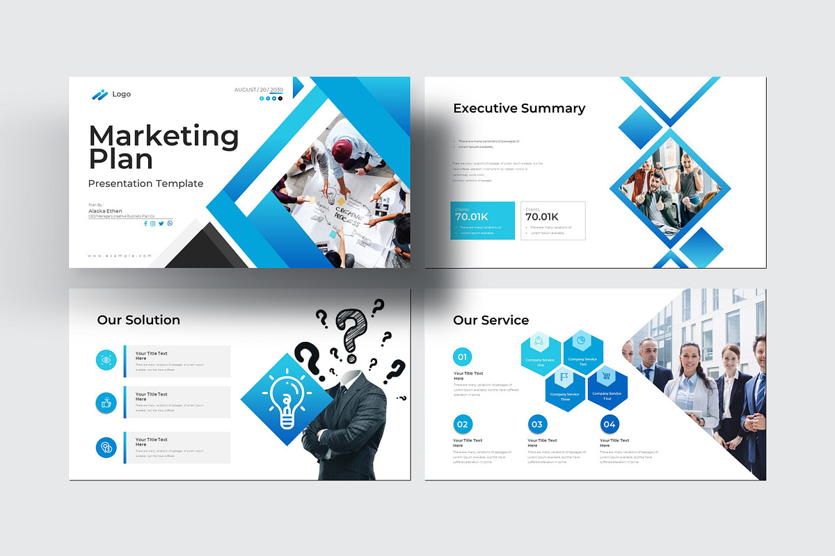 Marketing Plan Presentation Template preview 3