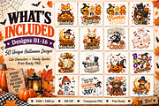 50 Halloween T-Shirt PNG Bundle, an Object Graphic by Designertale (Thumbnail 2 of 11)