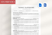 ATS Resume Google Docs Resume, a Resume Template by OkiDocs Resume Templates (Thumbnail 1 of 10)