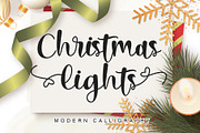 Christmas Lights, a Script Font by Letterara (Thumbnail 1 of 10)