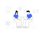 Minimalist Corporate Illustrations, an Illustration by SaurabhSharma (Thumbnail 8 of 11)