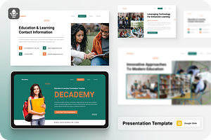 Education & Learning Google Slide, a Presentation Template by SquidPixey