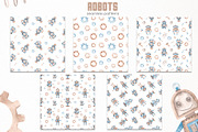 Robots watercolor collection, an Animal Illustration by Marina Ermakova (Thumbnail 8 of 10)