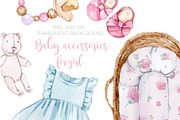 Watercolor Honey GIRL&BOY collection, an Animal Illustration by S_ARTLOVE (Thumbnail 8 of 11)