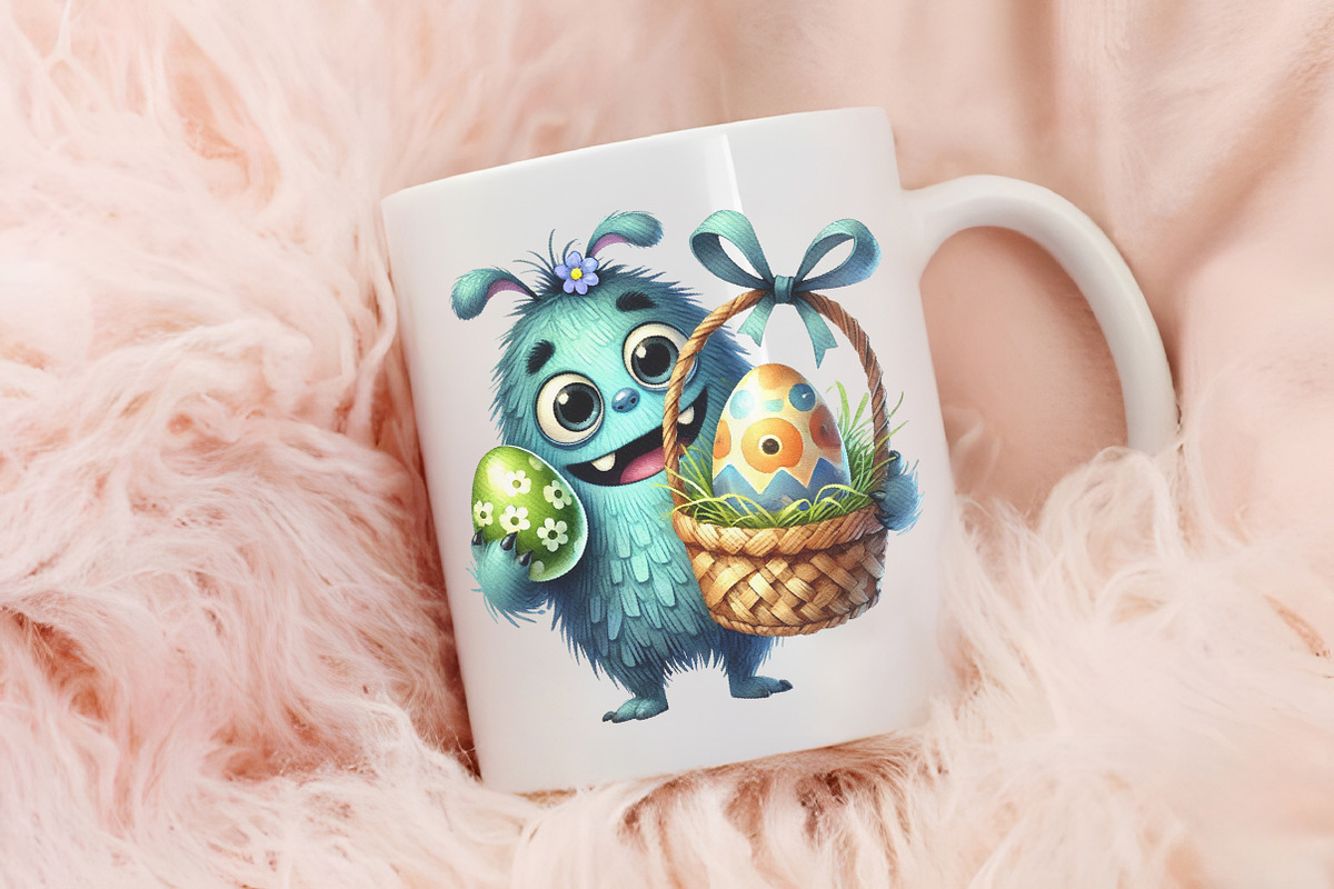 Easter Monster Sublimation Clipart, an Illustration by RobertsArt (Photo 3 of 7)