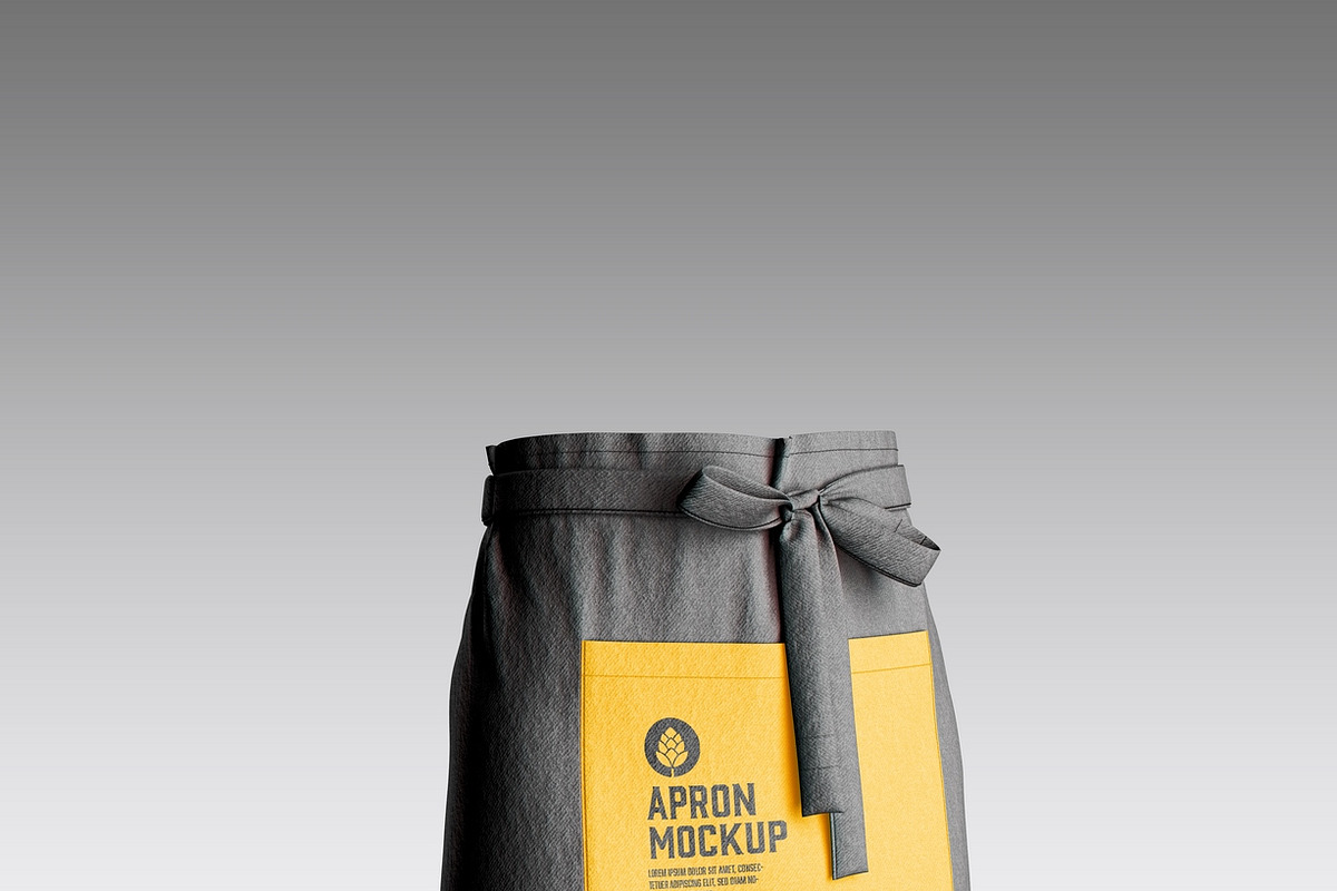 Professional Short Apron Mockup, a Mockup by OneVectorStock