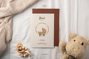 Boho-Brown Birth Announcement, a Card Template by SabaIslam.Studio (Thumbnail 6 of 8)