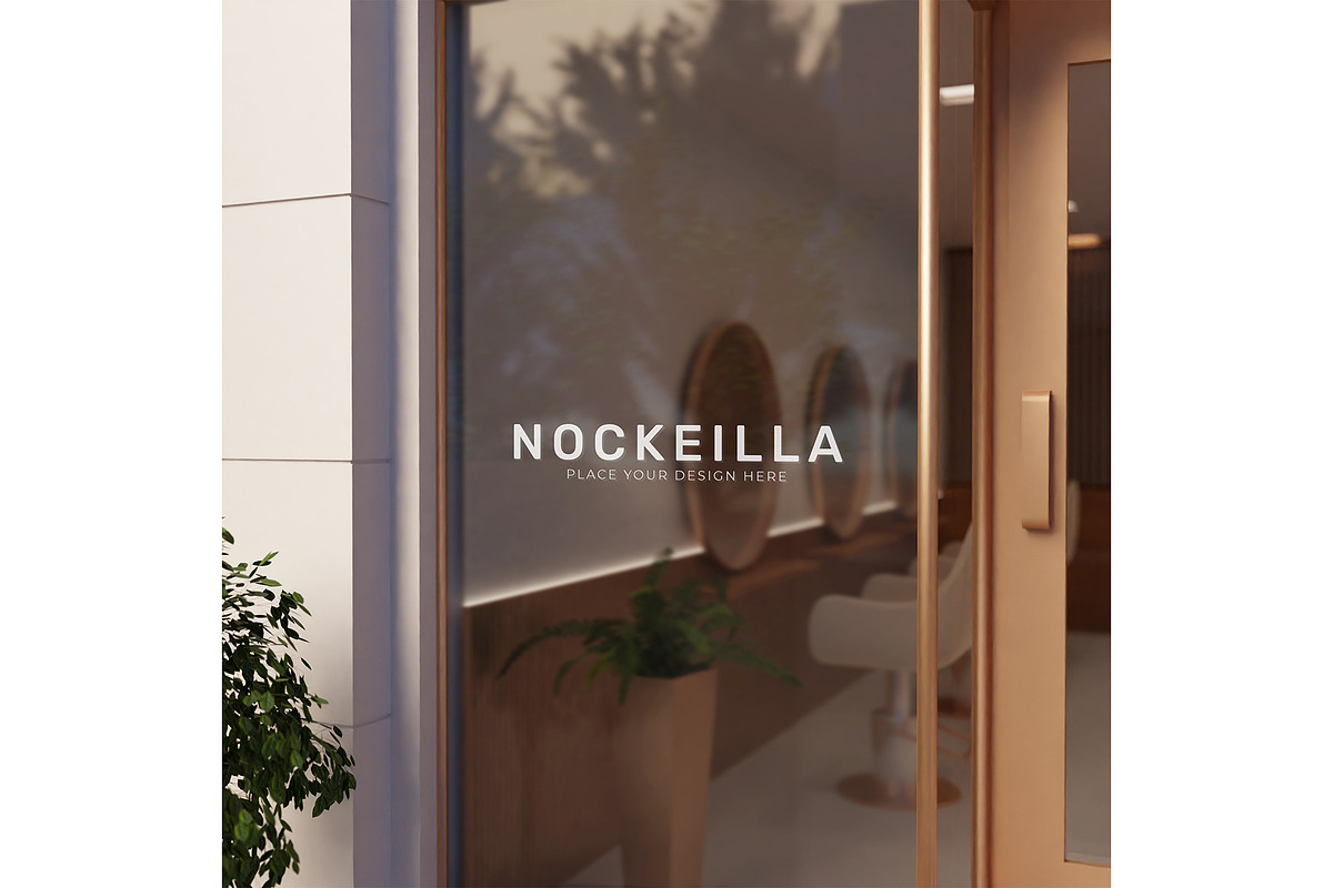 Window glass storefront logo mockup, a Product Mockup by Mockthethics. (Photo 11 of 13)