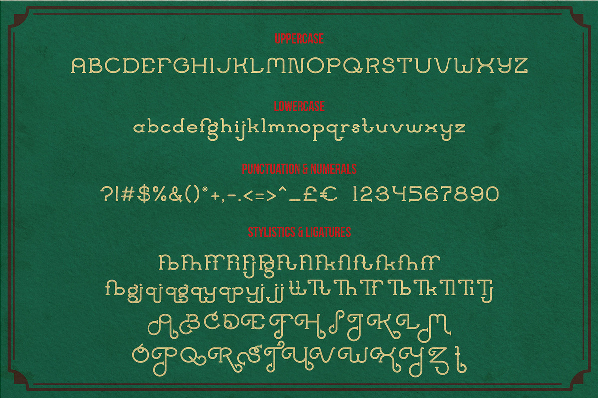 Tagliatelle Font preview 2