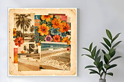 Collaged Tropical Vintage Photo, an Empty State Illustration by Sharon Schwalbe (Thumbnail 1 of 5)