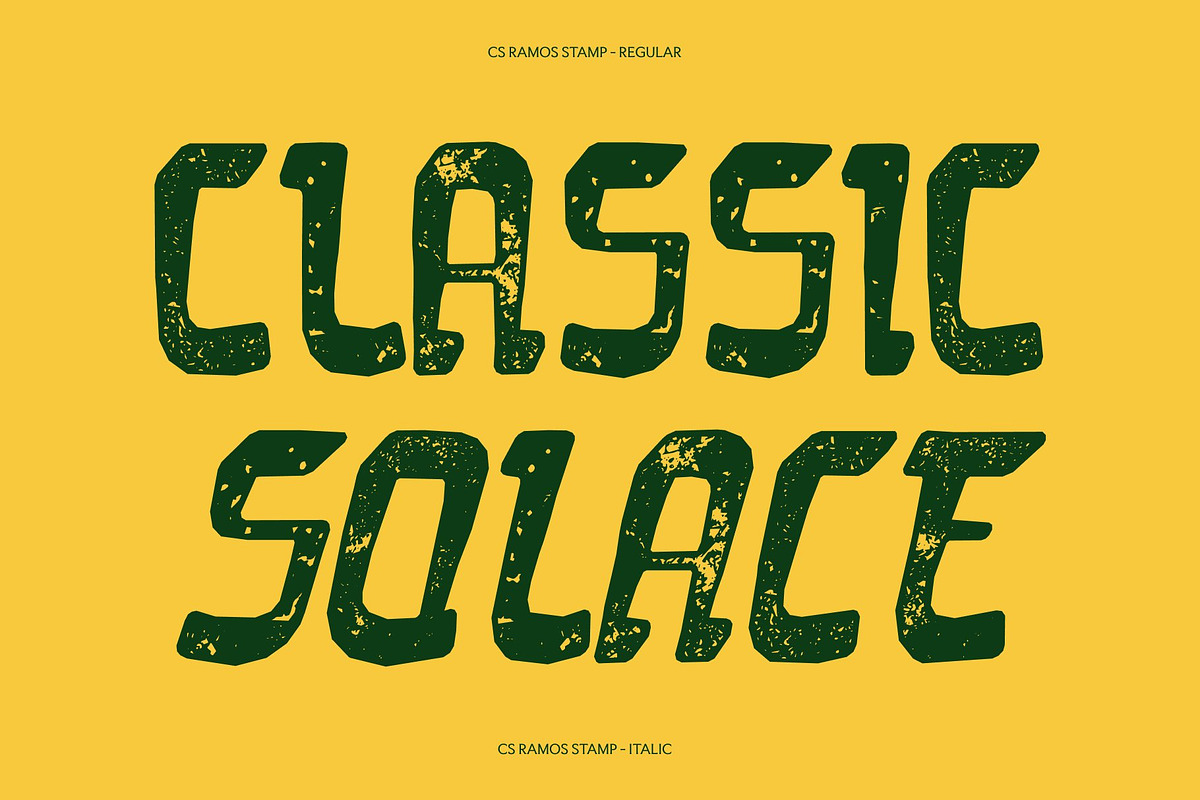CS Ramos Stamp, a Serif Font by Craft Supply Co. (Photo 2 of 8)