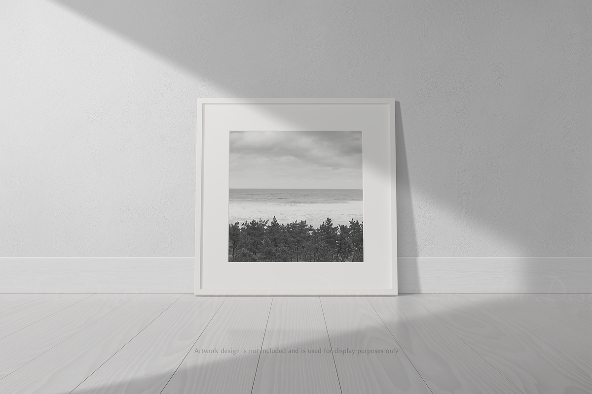 1x1 Square Frame Mockup on Floor, a Household Mockup by Lelu Art Design (Photo 4 of 11)