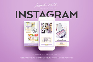 Lavender Field INSTAGRAM BANNER pack