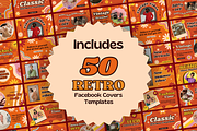 50 Retro Cover Templates Groovy, a Templates & Theme by TemplateCastleStore (Thumbnail 5 of 9)