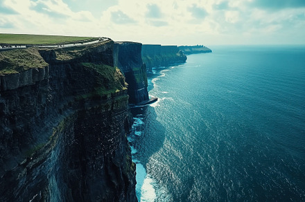 Breathtaking view of the Cliffs of M, a Photo by Iftikhar Alam