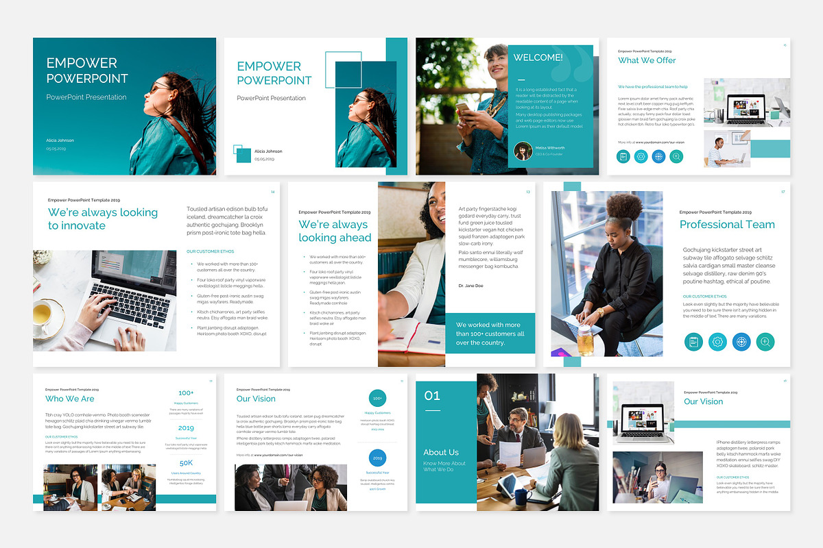 EMPOWER PowerPoint Template, a Presentation Template by Wipavee