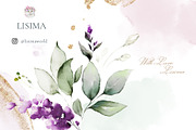 Watercolor Lavender Wedding flowers, a Decorative Illustration by Lisima (Thumbnail 9 of 10)