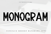 Monogram, a Sans Serif Font by InermediaSTUDIO (Thumbnail 1 of 7)
