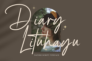 Diary Lituhayu//Nature Script Font