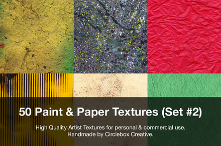 50 Paint & Paper Textures (Set #2)