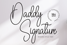 Daddy Signature | Script Font