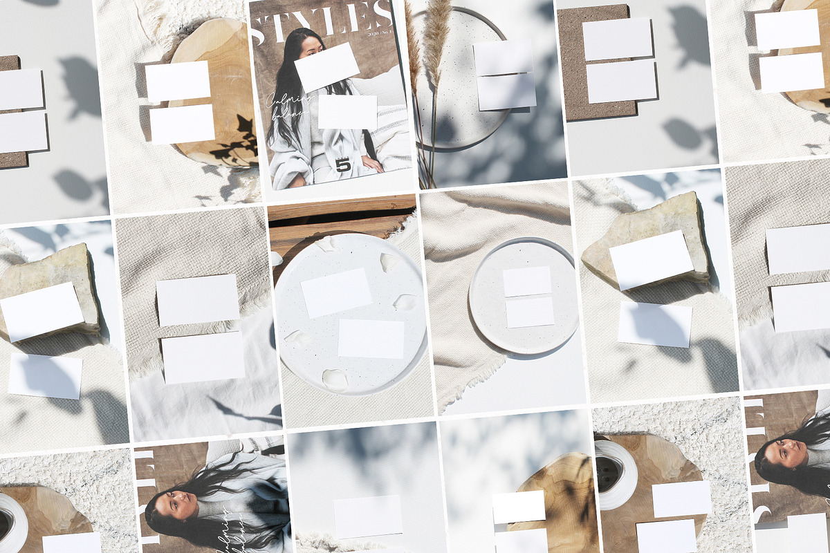 24 Business Card Mockups, a Household Mockup by Michèle Kae (Photo 7 of 7)