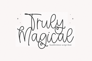 Truly Magical Modern Script Font