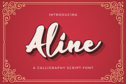 Aline - Handwritten Font, a Script Font by StringLabs (Thumbnail 1 of 12)
