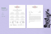 Water Color CV-Resume Tempalate *C, a Resume Template by Showy68 Template (Thumbnail 1 of 3)