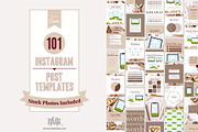 101 Instagram Canva Templates, a Social Media Template by With Love Monique (Thumbnail 1 of 11)