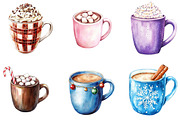 Christmas Hot Cocoa & Coffee Mugs, an Illustration by DreamArtGraphic (Thumbnail 5 of 5)