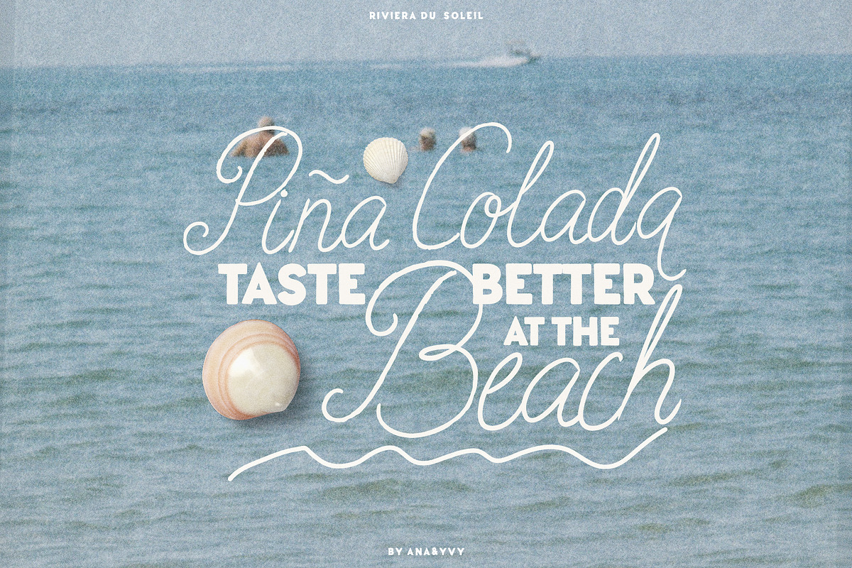 Riviera Du Soleil Font Duo, a Script Font by ana & yvy (Photo 5 of 17)